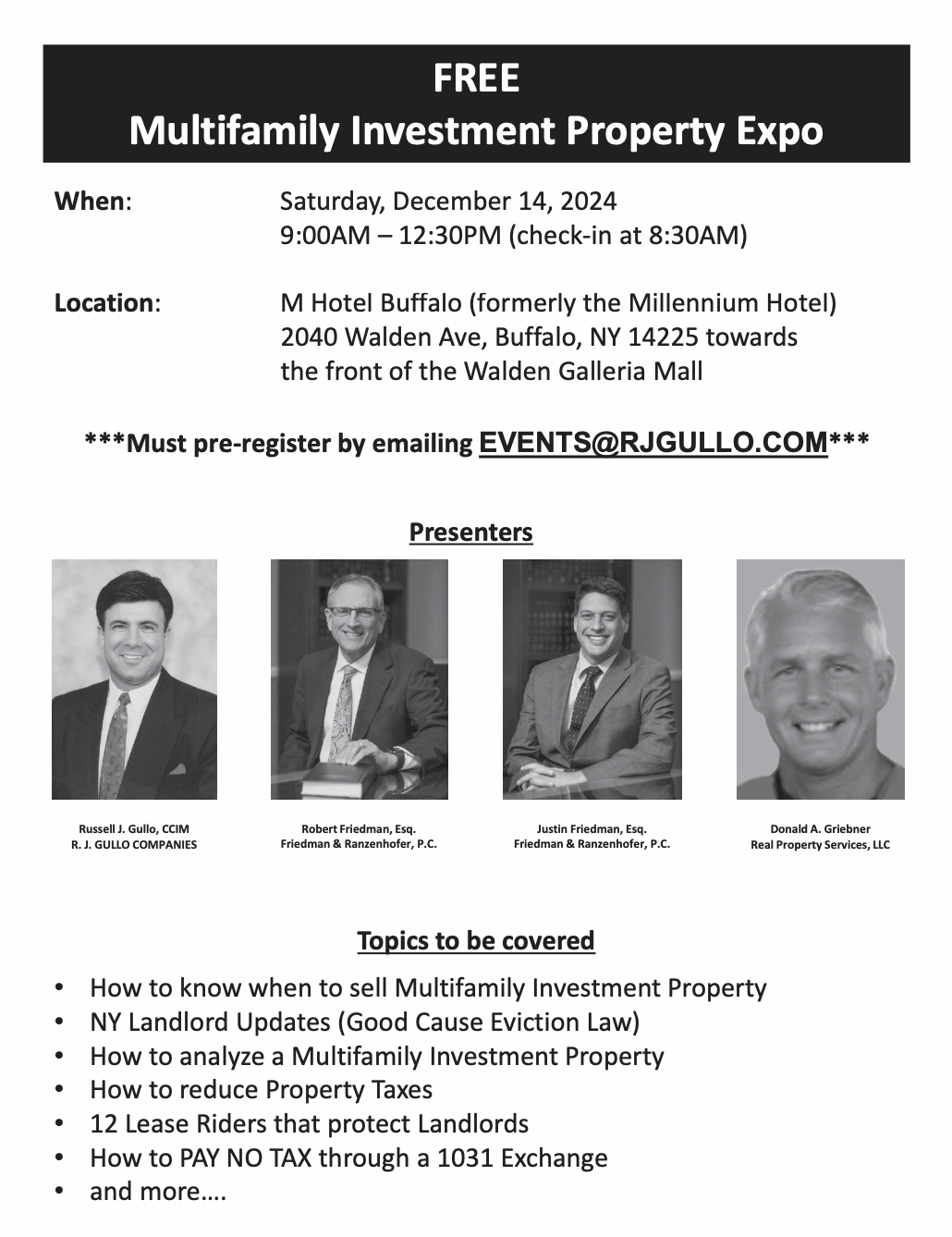 Multifamily Investment Property Expo