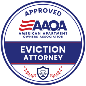 Approved AAOA Eviction Attorney Badge